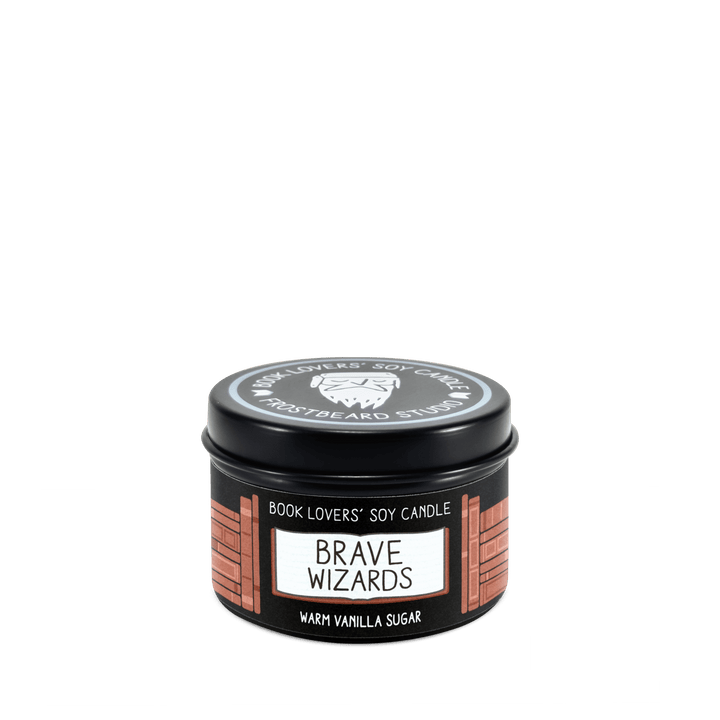 Brave Wizards  -  2 oz Tin  -  Book Lovers' Soy Candle  -  Frostbeard Studio