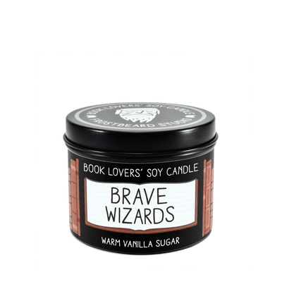 Brave Wizards - 4 oz Tin - Book Lovers' Soy Candle - Frostbeard Studio