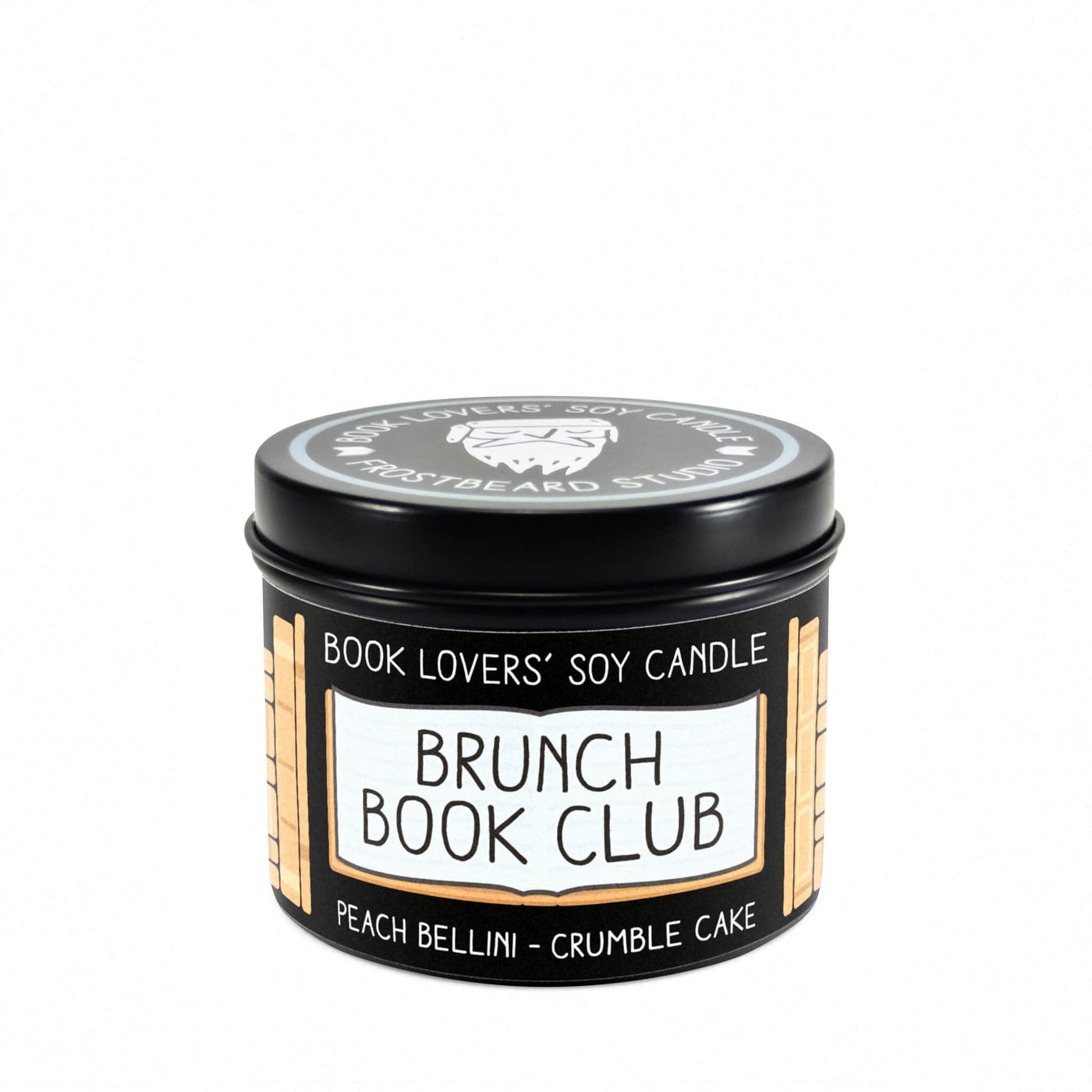 Brunch Book Club - 4 oz Tin - Book Lovers' Soy Candle - Frostbeard Studio
