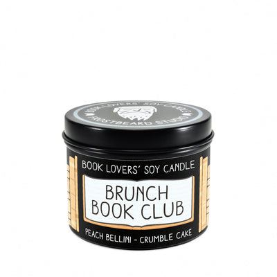 Brunch Book Club - 4 oz Tin - Book Lovers' Soy Candle - Frostbeard Studio
