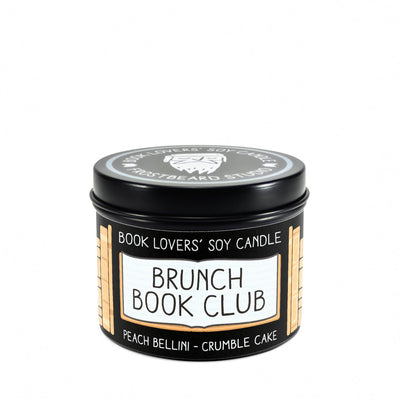 Brunch Book Club  -  4 oz Tin  -  Book Lovers' Soy Candle  -  Frostbeard Studio