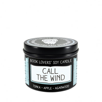 Call the Wind - 4 oz Tin - Book Lovers' Soy Candle - Frostbeard Studio