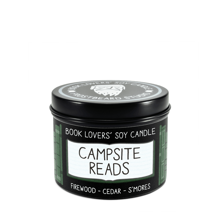 Campsite Reads  -  4 oz Tin  -  Book Lovers' Soy Candle  -  Frostbeard Studio
