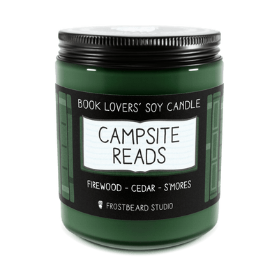 Campsite Reads - 8 oz Jar - Book Lovers' Soy Candle - Frostbeard Studio