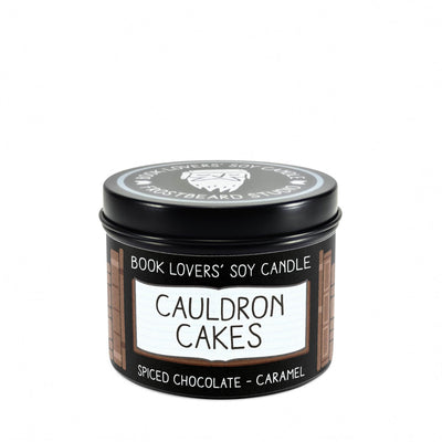 Cauldron Cakes  -  4 oz Tin  -  Book Lovers' Soy Candle  -  Frostbeard Studio