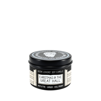 Christmas in the Great Hall - 2 oz Tin - Book Lovers' Soy Candle - Frostbeard Studio