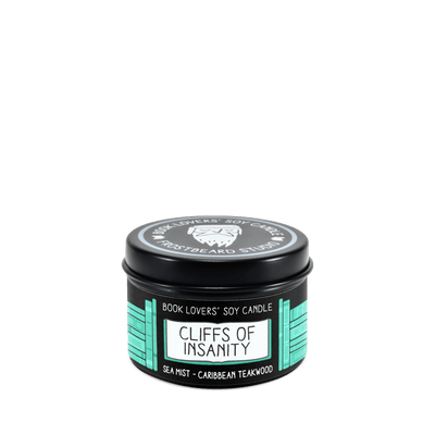 Cliffs of Insanity - 2 oz Tin - Book Lovers' Soy Candle - Frostbeard Studio