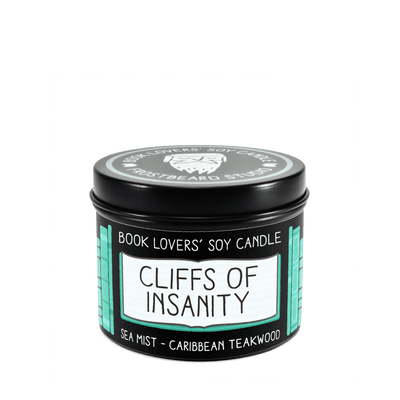Cliffs of Insanity - 4 oz Tin - Book Lovers' Soy Candle - Frostbeard Studio