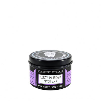 Cozy Murder Mystery - 2 oz Tin - Book Lovers' Soy Candle - Frostbeard Studio