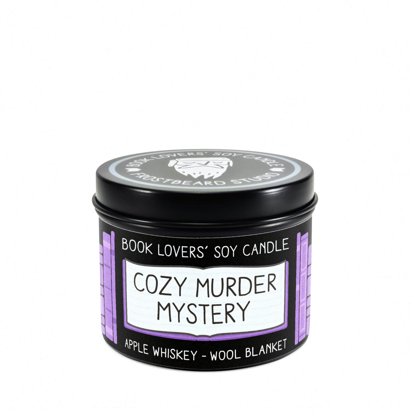 Cozy Murder Mystery - 4 oz Tin - Book Lovers' Soy Candle - Frostbeard Studio