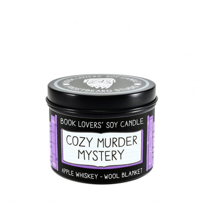 Cozy Murder Mystery - 4 oz Tin - Book Lovers' Soy Candle - Frostbeard Studio