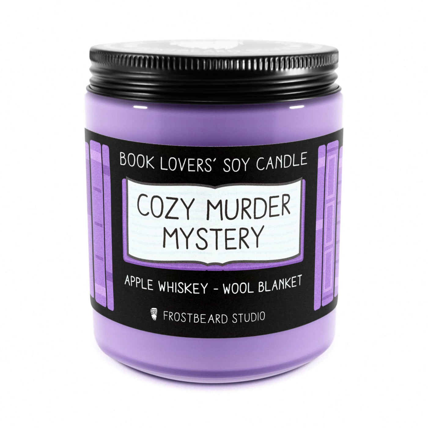 Cozy Murder Mystery  -  8 oz Jar  -  Book Lovers' Soy Candle  -  Frostbeard Studio