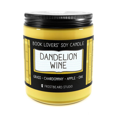 Dandelion Wine - 8 oz Jar - Book Lovers' Soy Candle - Frostbeard Studio