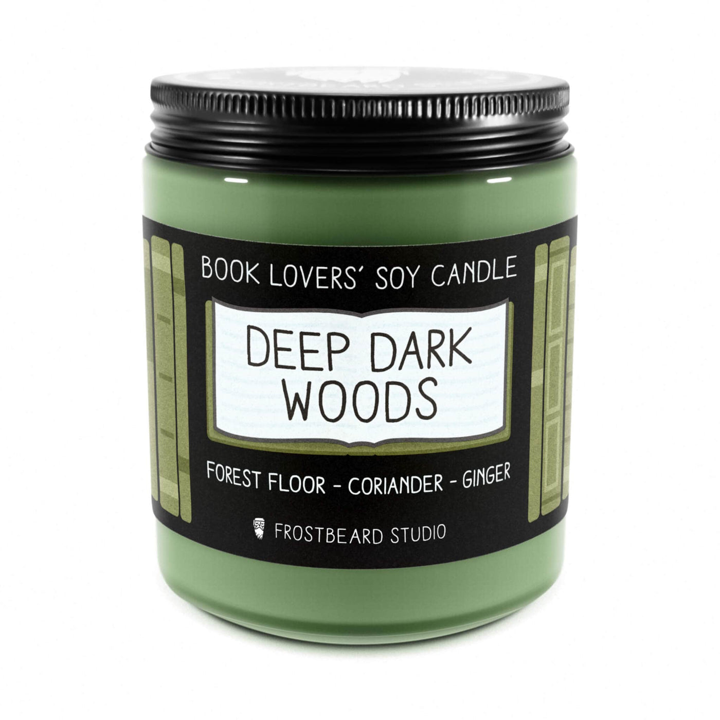 Deep Dark Woods - 8 oz Jar - Book Lovers' Soy Candle - Frostbeard Studio
