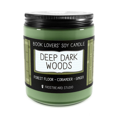 Deep Dark Woods - 8 oz Jar - Book Lovers' Soy Candle - Frostbeard Studio