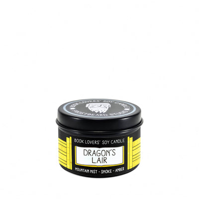Dragon's Lair - 2 oz Tin - Book Lovers' Soy Candle - Frostbeard Studio