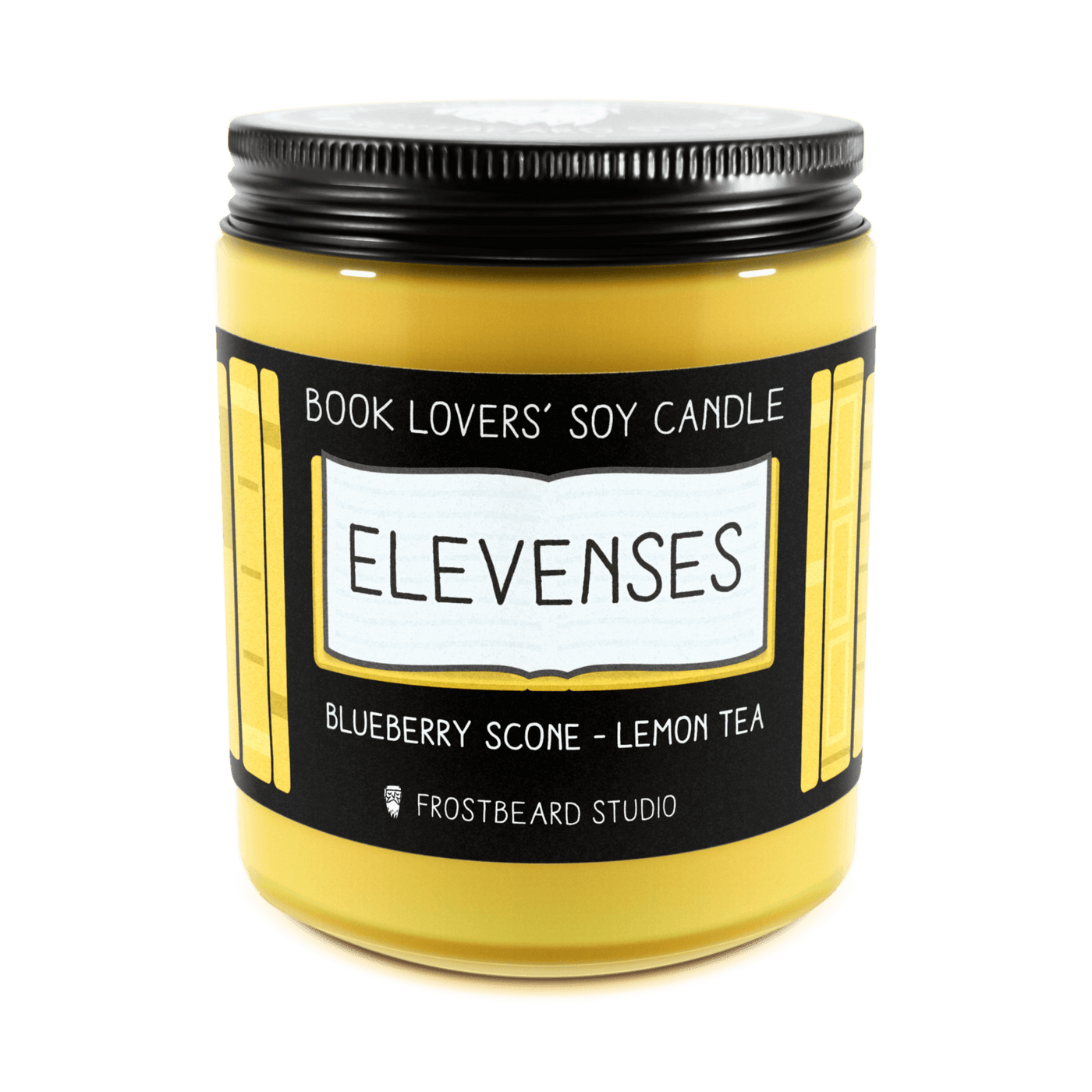 Elevenses - 8 oz Jar - Book Lovers' Soy Candle - Frostbeard Studio