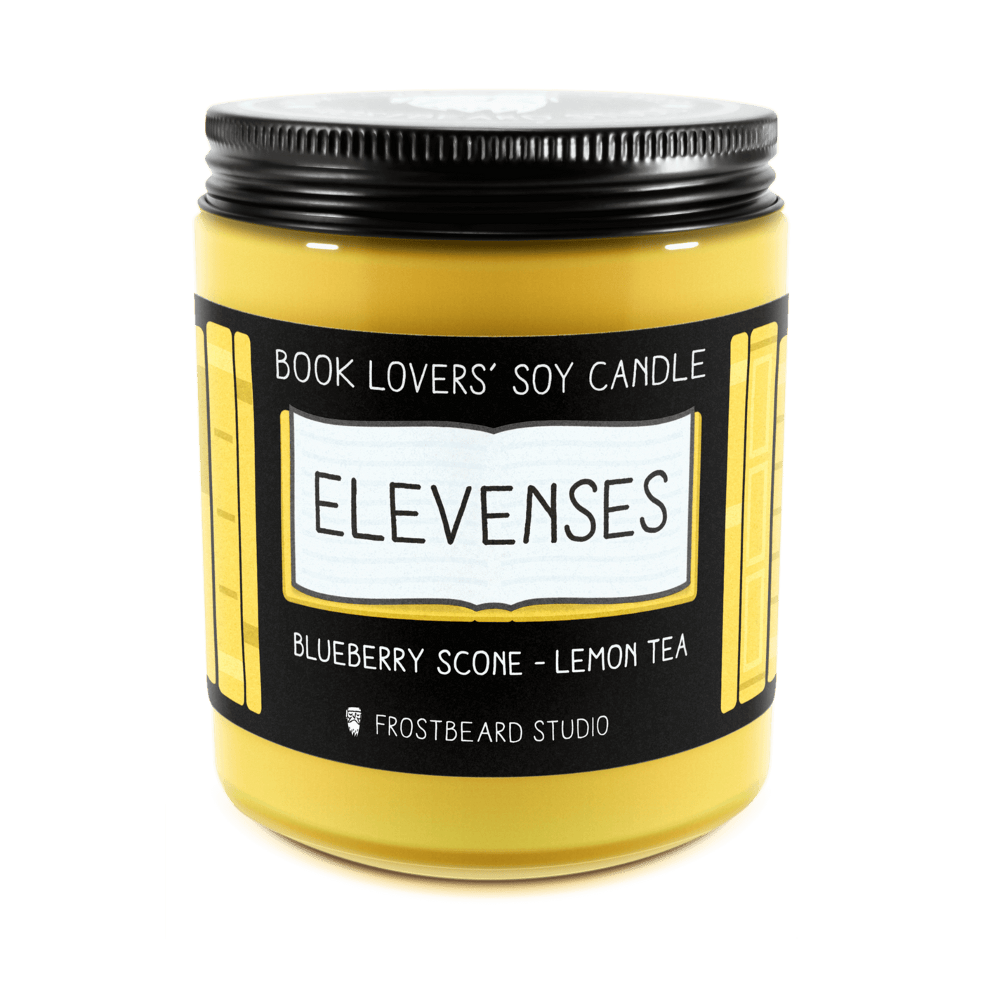 Elevenses  -  8 oz Jar  -  Book Lovers' Soy Candle  -  Frostbeard Studio