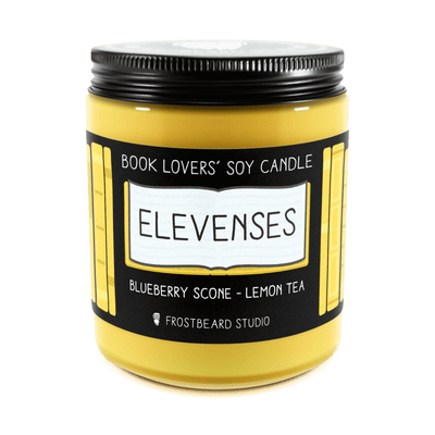 Elevenses - 8 oz Jar - Book Lovers' Soy Candle - Frostbeard Studio