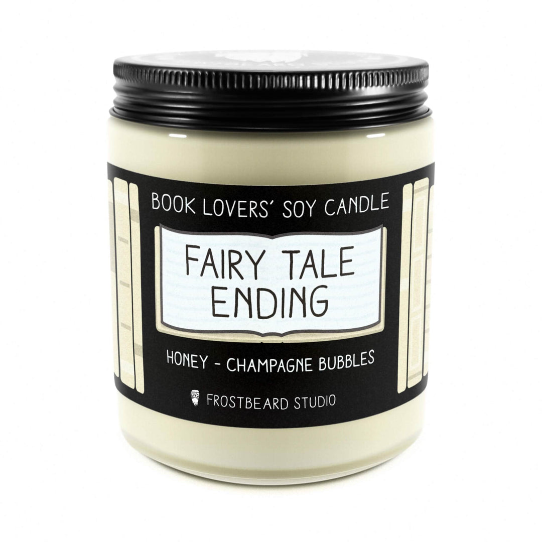 Fairy Tale Ending  -  8 oz Jar  -  Book Lovers' Soy Candle  -  Frostbeard Studio