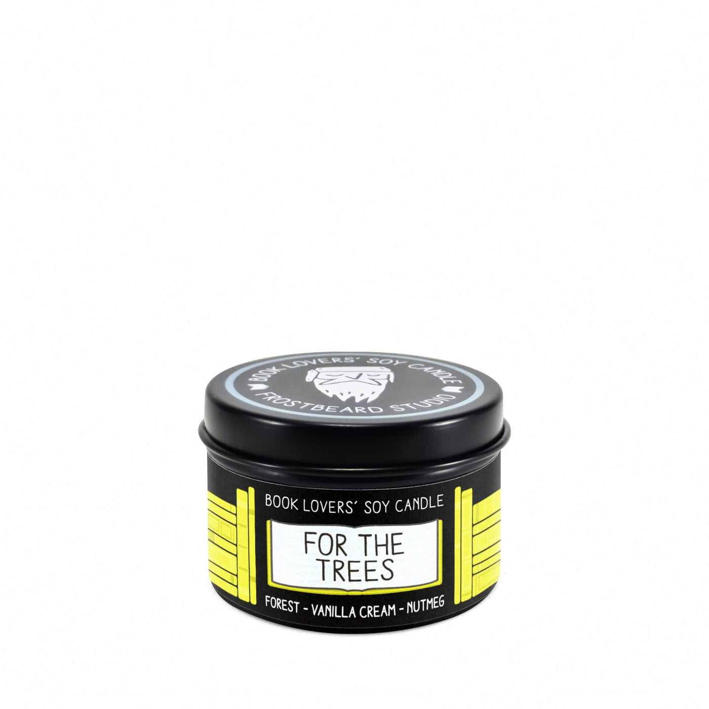 For the Trees - 2 oz Tin - Book Lovers' Soy Candle - Frostbeard Studio