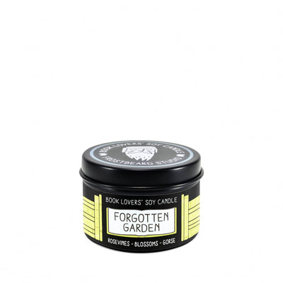Forgotten Garden - 2 oz Tin - Book Lovers' Soy Candle - Frostbeard Studio