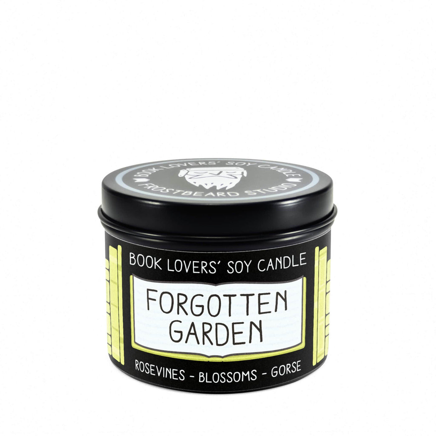 Forgotten Garden - 4 oz Tin - Book Lovers' Soy Candle - Frostbeard Studio
