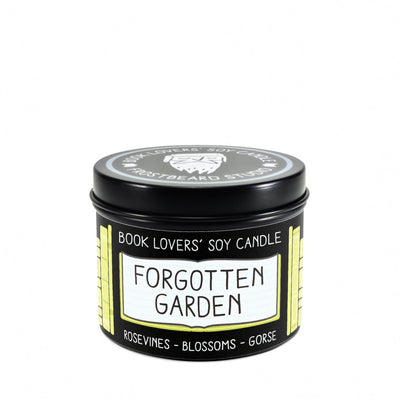 Forgotten Garden - 4 oz Tin - Book Lovers' Soy Candle - Frostbeard Studio