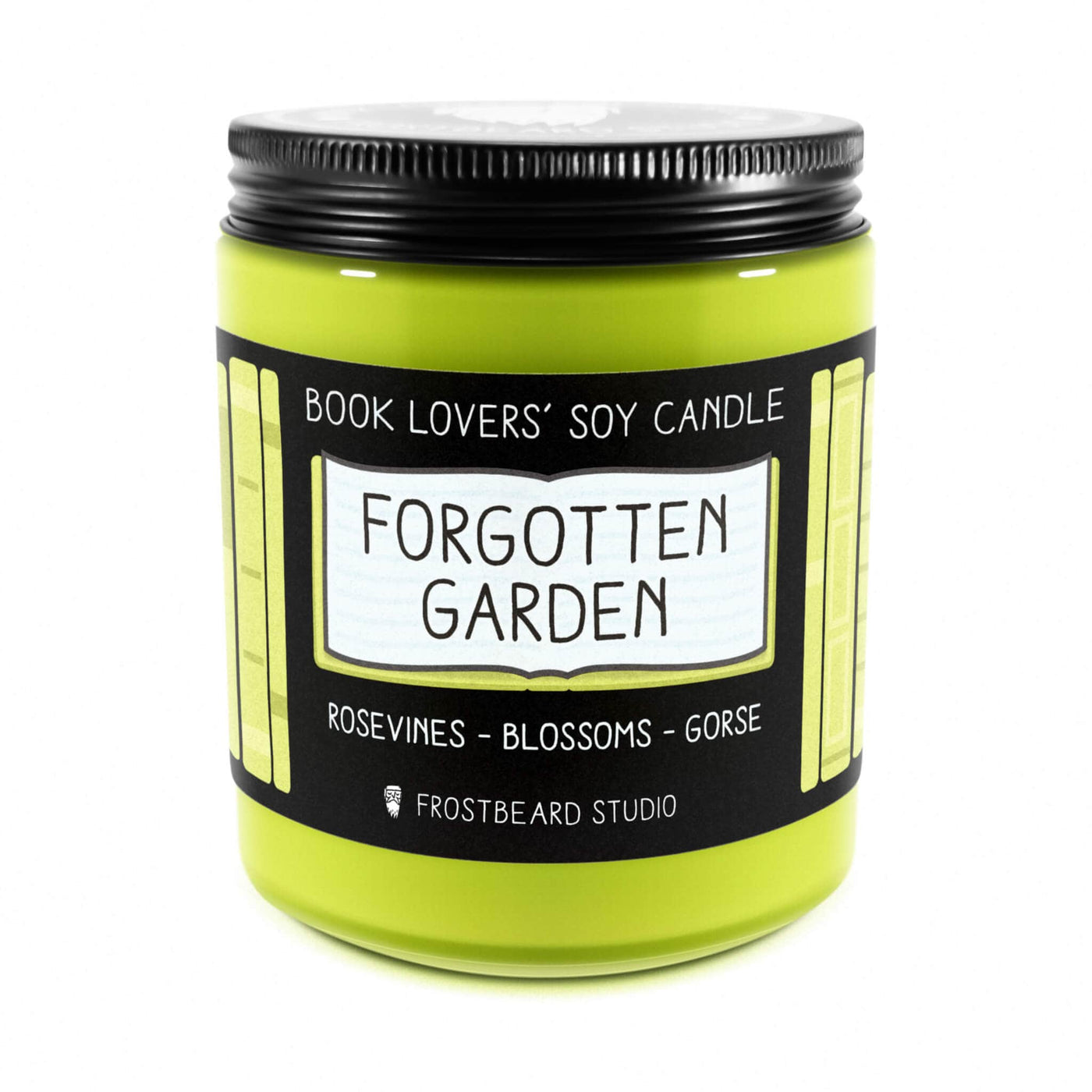 Forgotten Garden  -  8 oz Jar  -  Book Lovers' Soy Candle  -  Frostbeard Studio