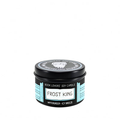 Frost King  -  2 oz Tin  -  Book Lovers' Soy Candle  -  Frostbeard Studio
