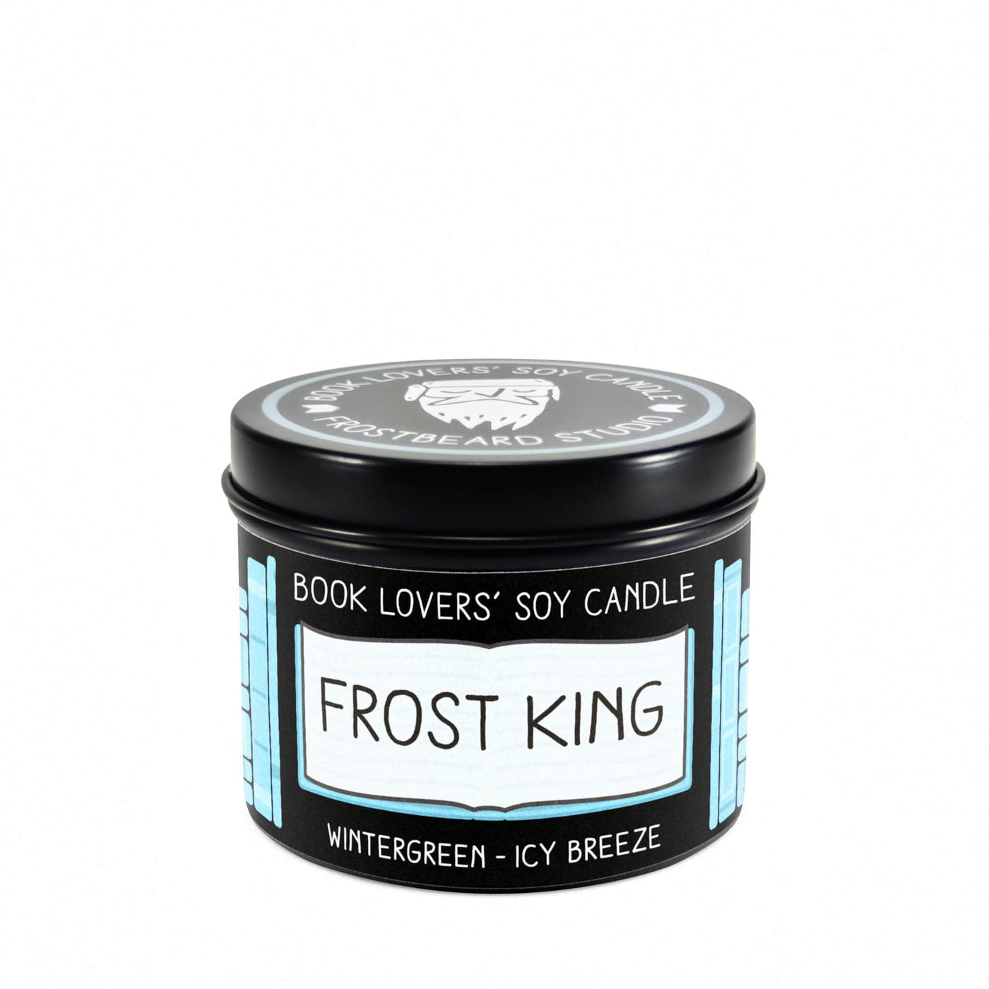 Frost King - 4 oz Jar - Book Lovers' Soy Candle - Frostbeard Studio