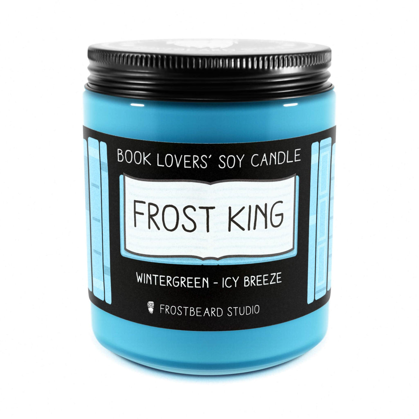 Frost King - 8 oz Jar - Book Lovers' Soy Candle - Frostbeard Studio