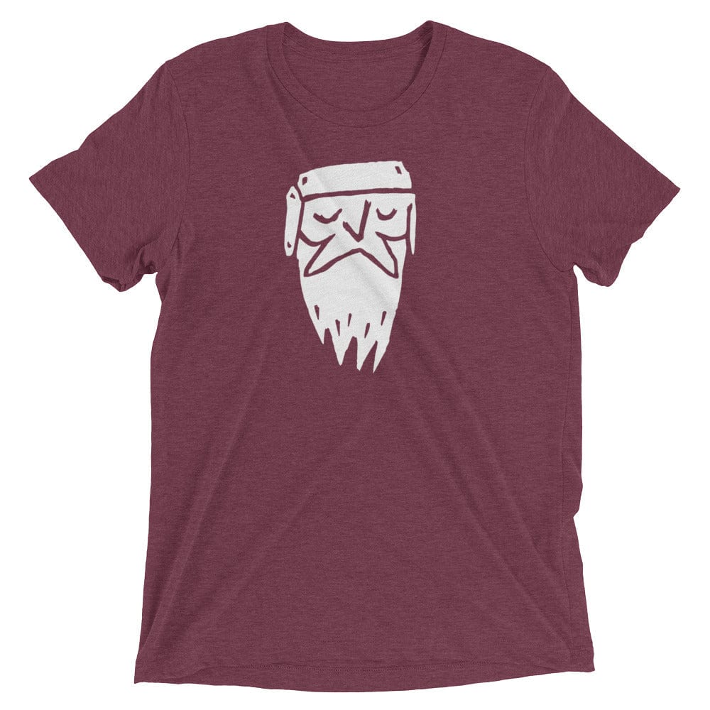 Frostbeard Logo - T-Shirt - Maroon Triblend / XS - T-Shirt - Frostbeard Studio