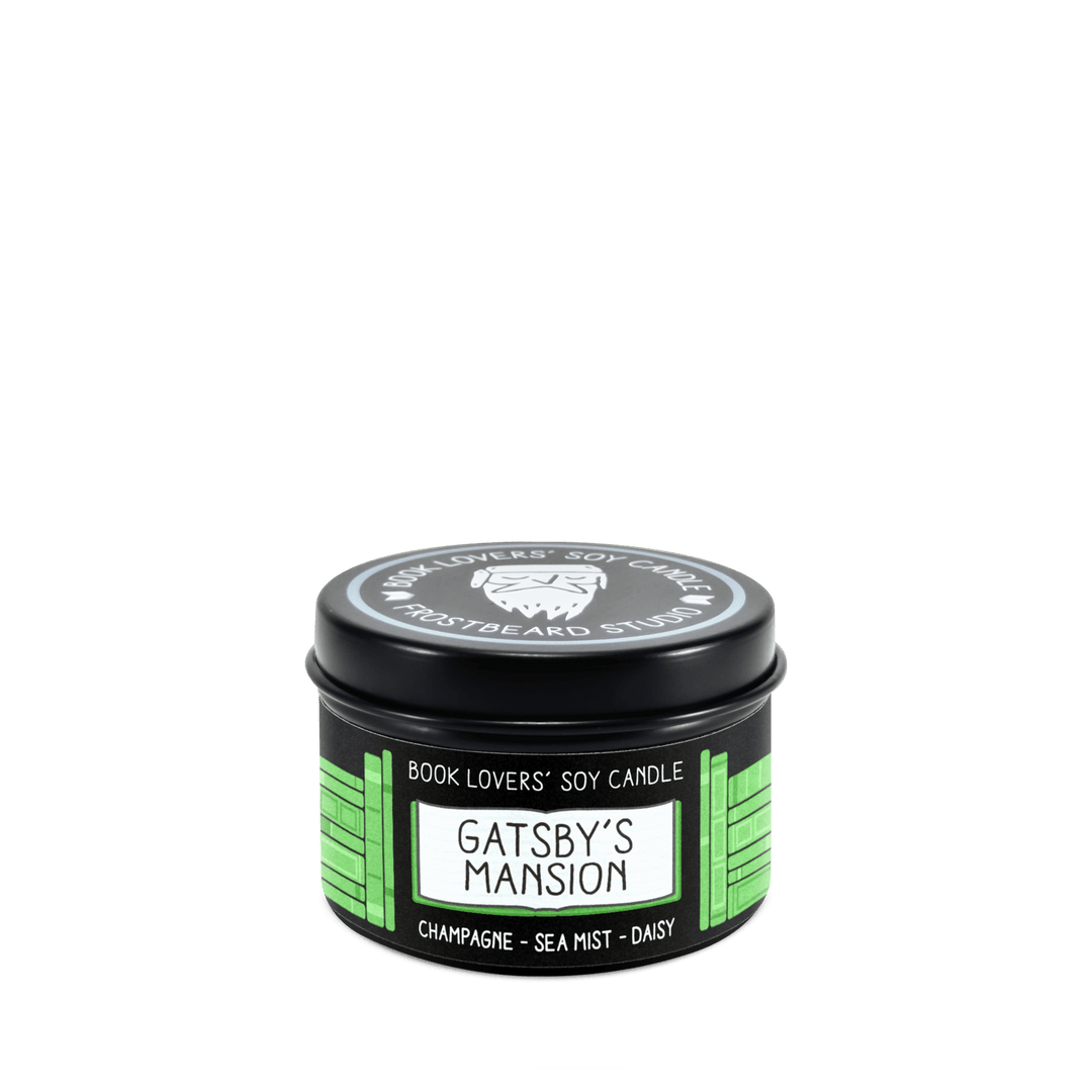 Gatsby's Mansion  -  2 oz Tin  -  Book Lovers' Soy Candle  -  Frostbeard Studio