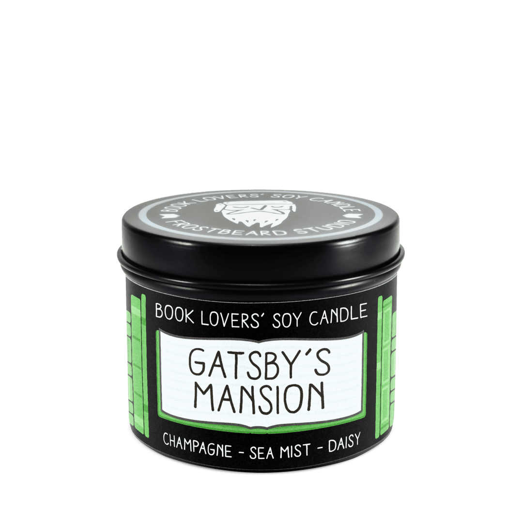 Gatsby's Mansion  -  4 oz Tin  -  Book Lovers' Soy Candle  -  Frostbeard Studio