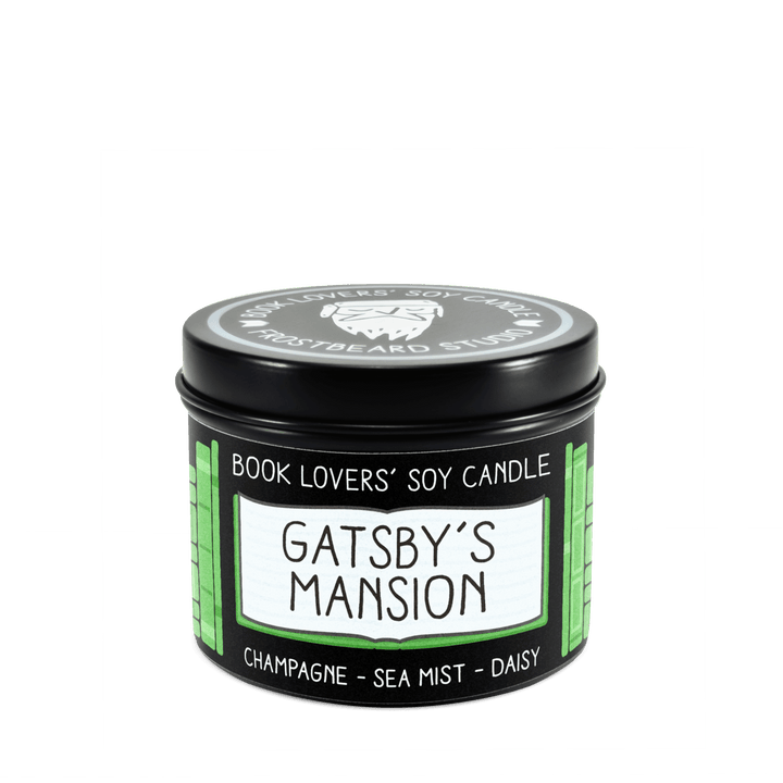 Gatsby's Mansion  -  4 oz Tin  -  Book Lovers' Soy Candle  -  Frostbeard Studio