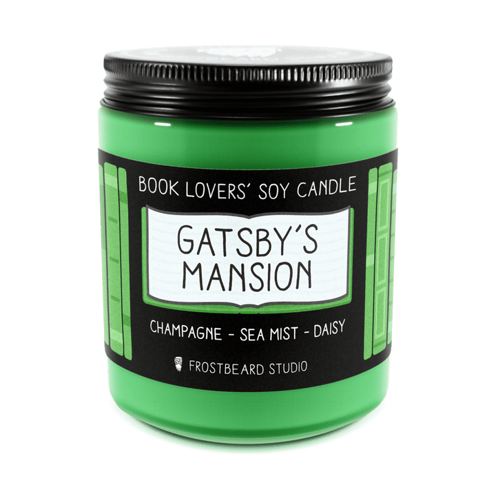 Gatsby's Mansion  -  8 oz Jar  -  Book Lovers' Soy Candle  -  Frostbeard Studio