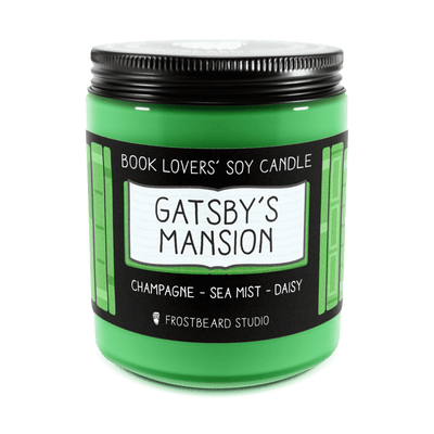 Gatsby's Mansion - 8 oz Jar - Book Lovers' Soy Candle - Frostbeard Studio