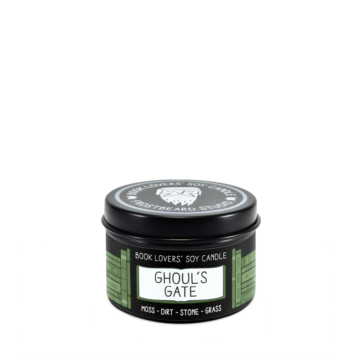 Ghoul's Gate - 2 oz Tin - Book Lovers' Soy Candle - Frostbeard Studio