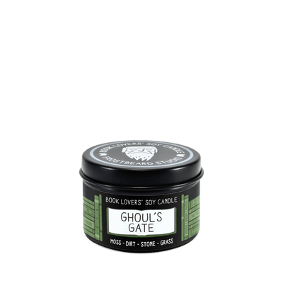 Ghoul's Gate - 2 oz Tin - Book Lovers' Soy Candle - Frostbeard Studio