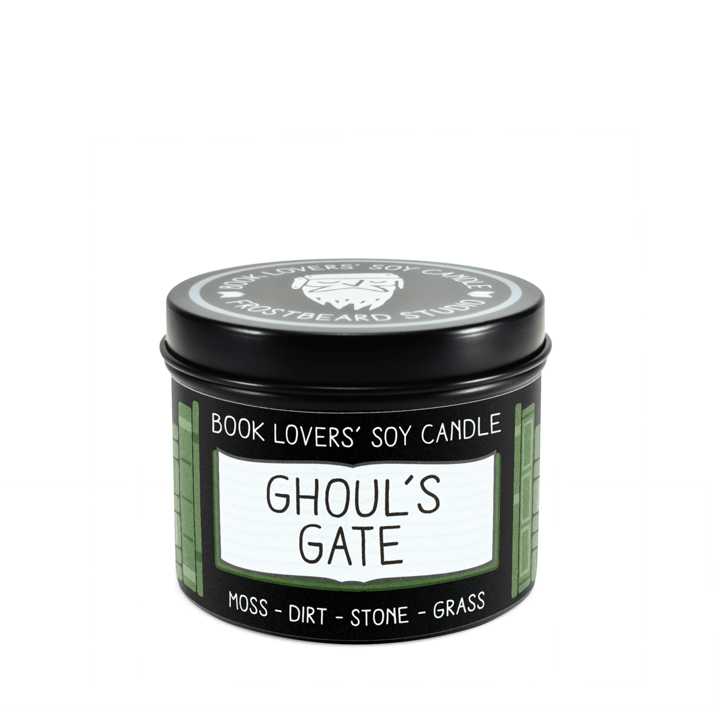 Ghoul's Gate - 4 oz Tin - Book Lovers' Soy Candle - Frostbeard Studio