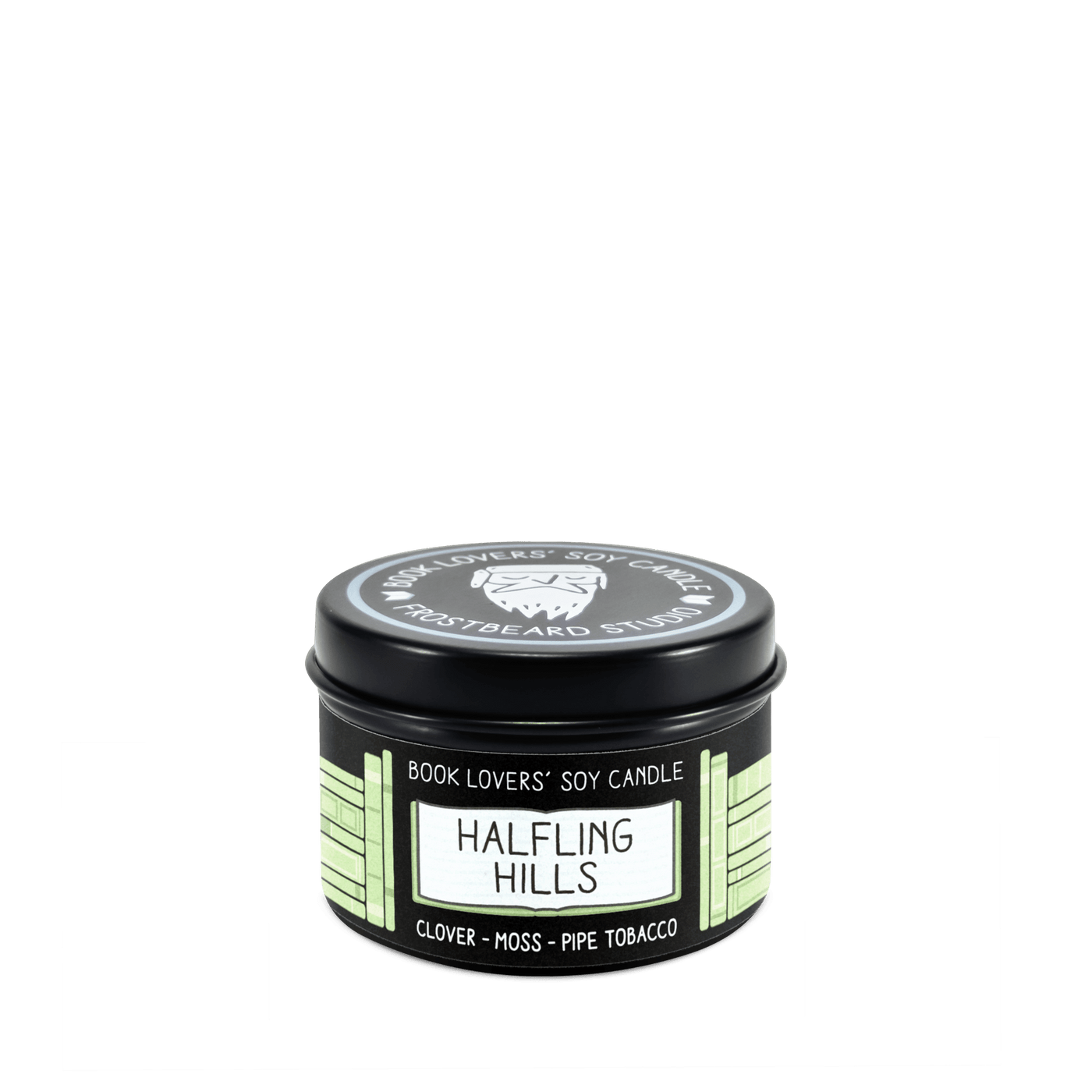 Halfling Hills  -  2 oz Tin  -  Book Lovers' Soy Candle  -  Frostbeard Studio