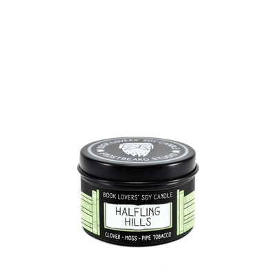 Halfling Hills - 2 oz Tin - Book Lovers' Soy Candle - Frostbeard Studio