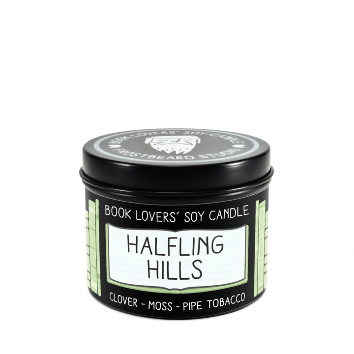 Halfling Hills  -  4 oz Tin  -  Book Lovers' Soy Candle  -  Frostbeard Studio