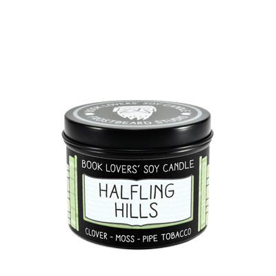 Halfling Hills - 4 oz Tin - Book Lovers' Soy Candle - Frostbeard Studio