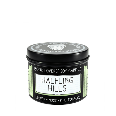Halfling Hills  -  4 oz Tin  -  Book Lovers' Soy Candle  -  Frostbeard Studio