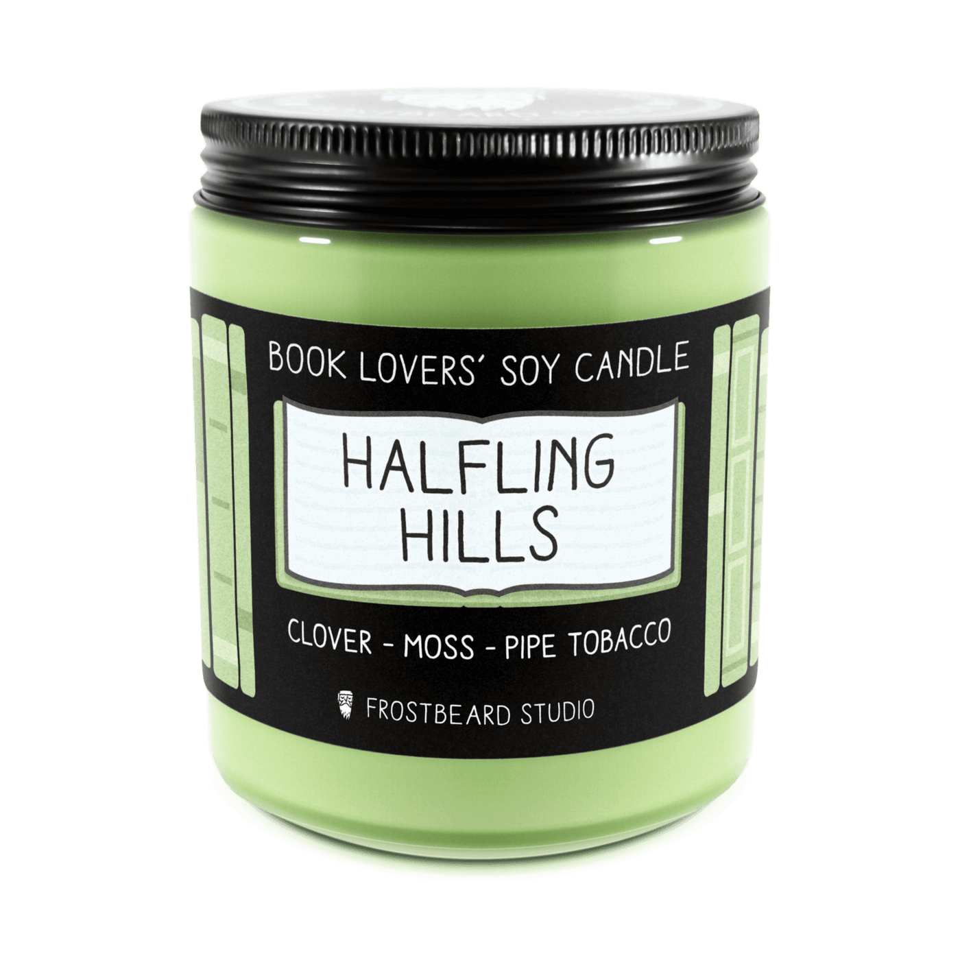 Halfling Hills  -  8 oz Jar  -  Book Lovers' Soy Candle  -  Frostbeard Studio