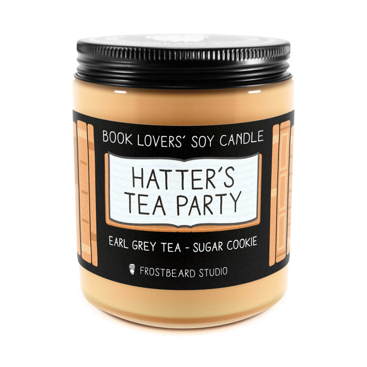 Hatter's Tea Party  -  8 oz Jar  -  Book Lovers' Soy Candle  -  Frostbeard Studio