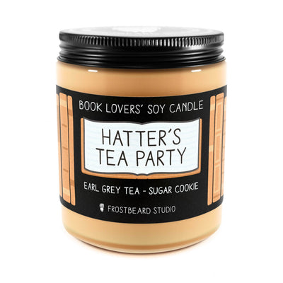Hatter's Tea Party - 8 oz Jar - Book Lovers' Soy Candle - Frostbeard Studio