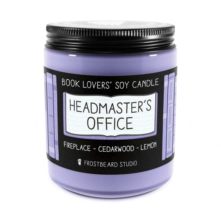 Headmaster's Office  -  8 oz Jar  -  Book Lovers' Soy Candle  -  Frostbeard Studio